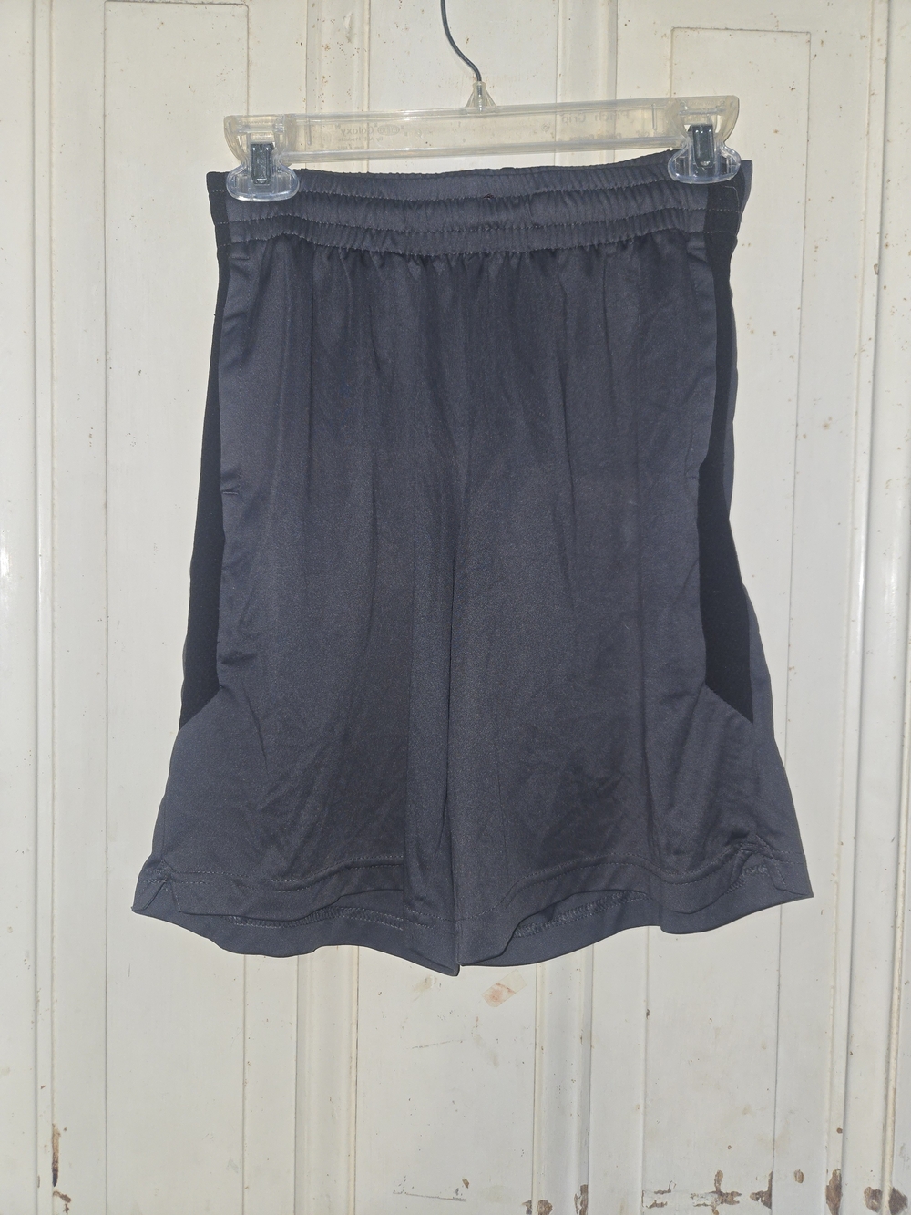 Men's Black Athletic Pull-On Shorts